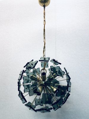 Sputnik Italian Rauch-Murano Glass and Metal from Fontana Arte, 1960s-PYR-1404783