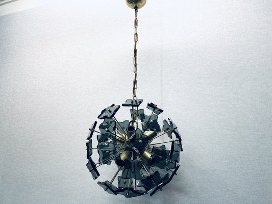 Sputnik Italian Rauch-Murano Glass and Metal from Fontana Arte, 1960s-PYR-1404783