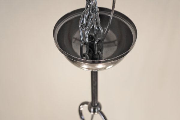 Sputnik Murano Glass and Chromed Iron Chandelier by Carlo Nason for Mazzega, 1970s-TOI-580134