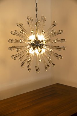 Sputnik Murano Glass Drops Chandelier, Italy, 1960s-UQV-1451103