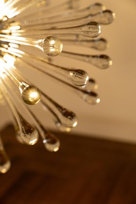 Sputnik Murano Glass Drops Chandelier, Italy, 1960s-UQV-1451103