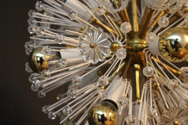 Sputnik Snowball Dandelion Chandelier Emil Stejnar for Nikoll, 1950s-YF-1763594