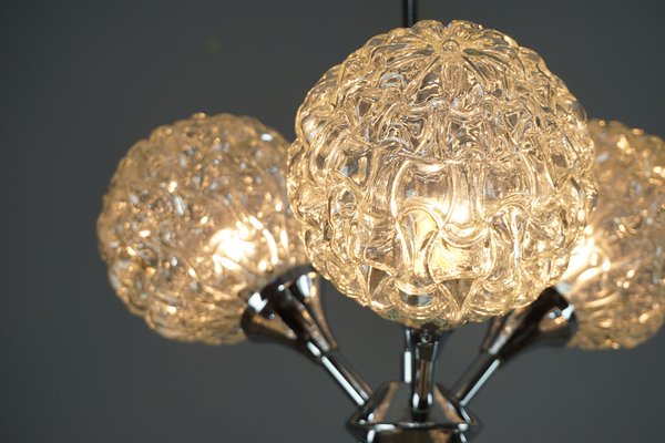 Sputnik Space Age Chandelier in Chrome and Glass by Richard Essig, 1960s-YYE-2016402