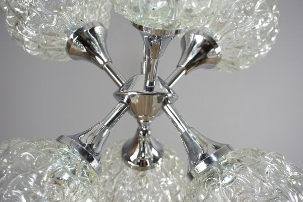 Sputnik Space Age Chandelier in Chrome and Glass by Richard Essig, 1960s-YYE-2016402