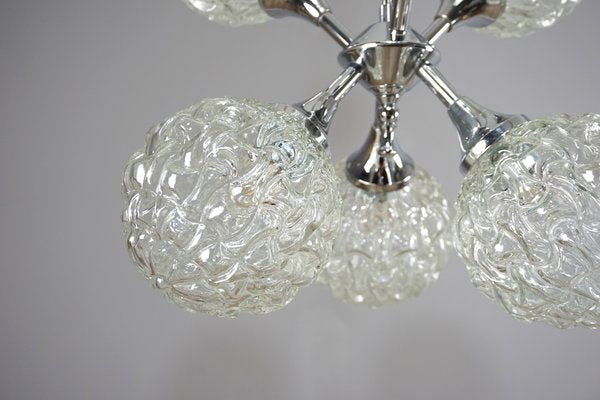 Sputnik Space Age Chandelier in Chrome and Glass by Richard Essig, 1960s-YYE-2016402