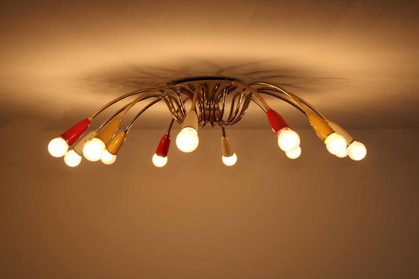 Sputnik Spider Ceiling Lamp, 1950s-FJP-1771598