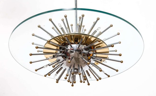 Sputnik Sunburst Chandelier, 1970s-KL-620244