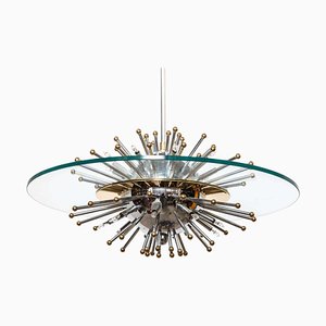 Sputnik Sunburst Chandelier, 1970s-KL-620244