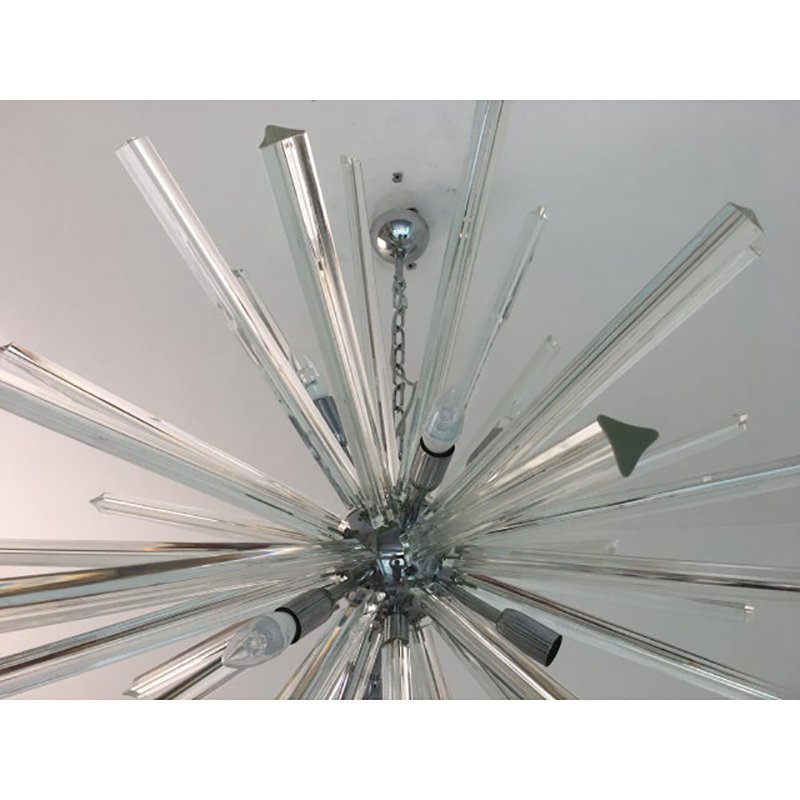 Sputnik Triedro Murano Glass Chandelier by Simoeng