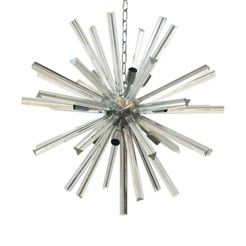 Sputnik Triedro Murano Glass Chandelier by Simoeng