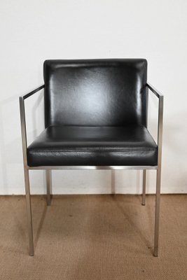 Square Armchairs in Imitation Leather, 1970, Set of 2-RVK-1406508