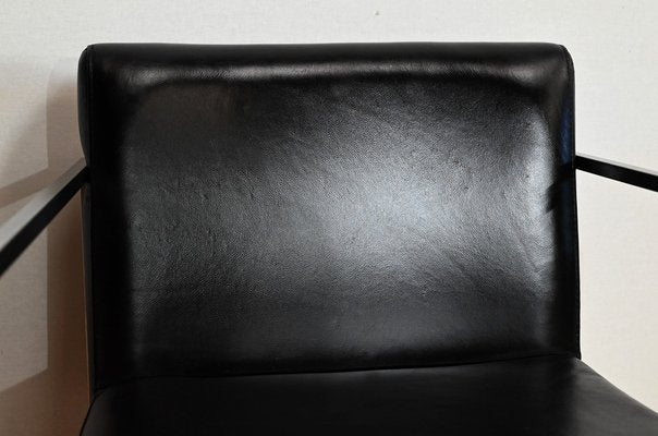 Square Armchairs in Imitation Leather, 1970, Set of 2-RVK-1406508