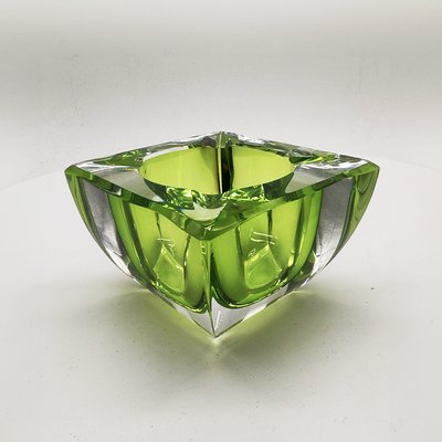 Square Ashtray or Catch-All in Lead Crystal attributed to Val Saint Lambert, Belgium, 1960s-YHS-2035329