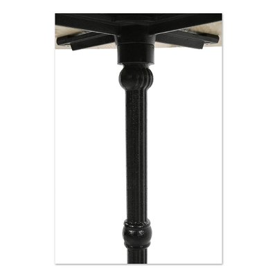 Square Bistro Table in Wood & Cast Iron-NQ-1340980