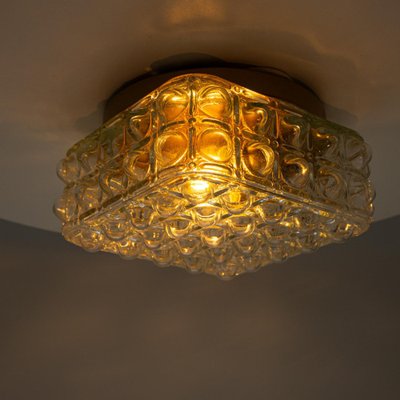 Square Bubble Glass Flush Mount or Wall Light by Helena Tynell, 1960-VDW-2044203