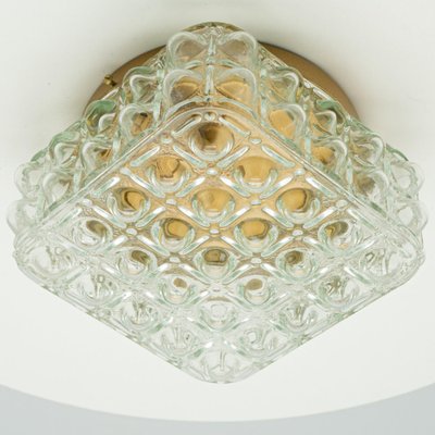 Square Bubble Glass Flush Mount or Wall Light by Helena Tynell, 1960-VDW-2044203