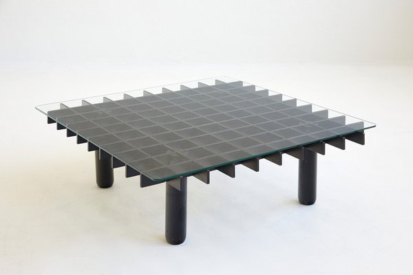 Square Coffee Table in the style of Gianfranco Frattini, Italy, 1980s-TJQ-1806862