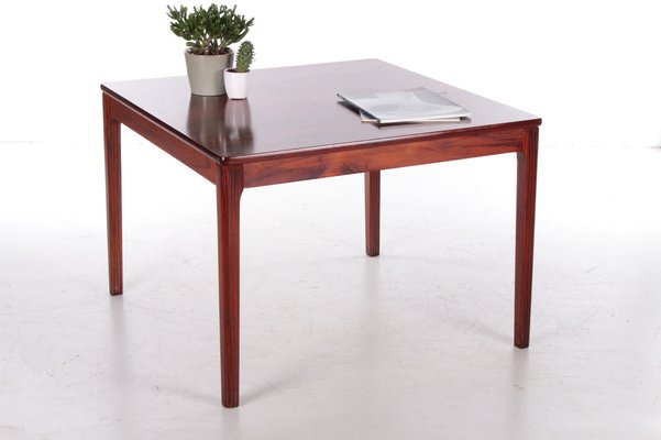 Square Danish Rosewood Coffee Table, 1970s-EZZ-1034880