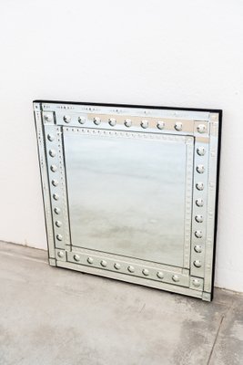 Square Decorative Wall Mirror, 1970s-KNM-1807753