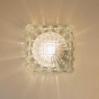 Square Glass Flush Mount attributed to Helena Tynell, 1970s-VDW-2022204