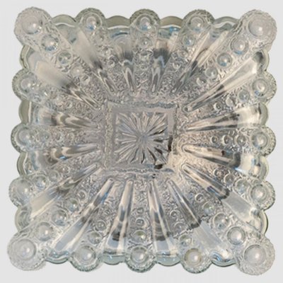 Square Glass Flush Mount attributed to Helena Tynell, 1970s-VDW-2022204