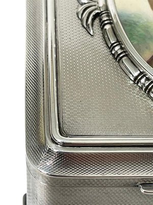 Square Guilloche Silver Jewelry Box-UCH-1321754