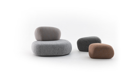 PEBBLE RUBBLE - Sectional modular sofa