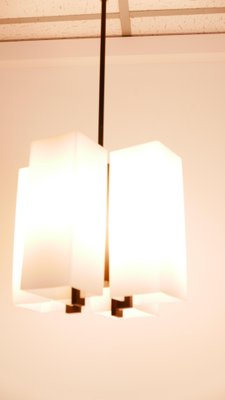 Square Opal Glass Ceiling Lamp, Germany, 1960s-KK-1115827