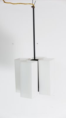 Square Opal Glass Ceiling Lamp, Germany, 1960s-KK-1115827