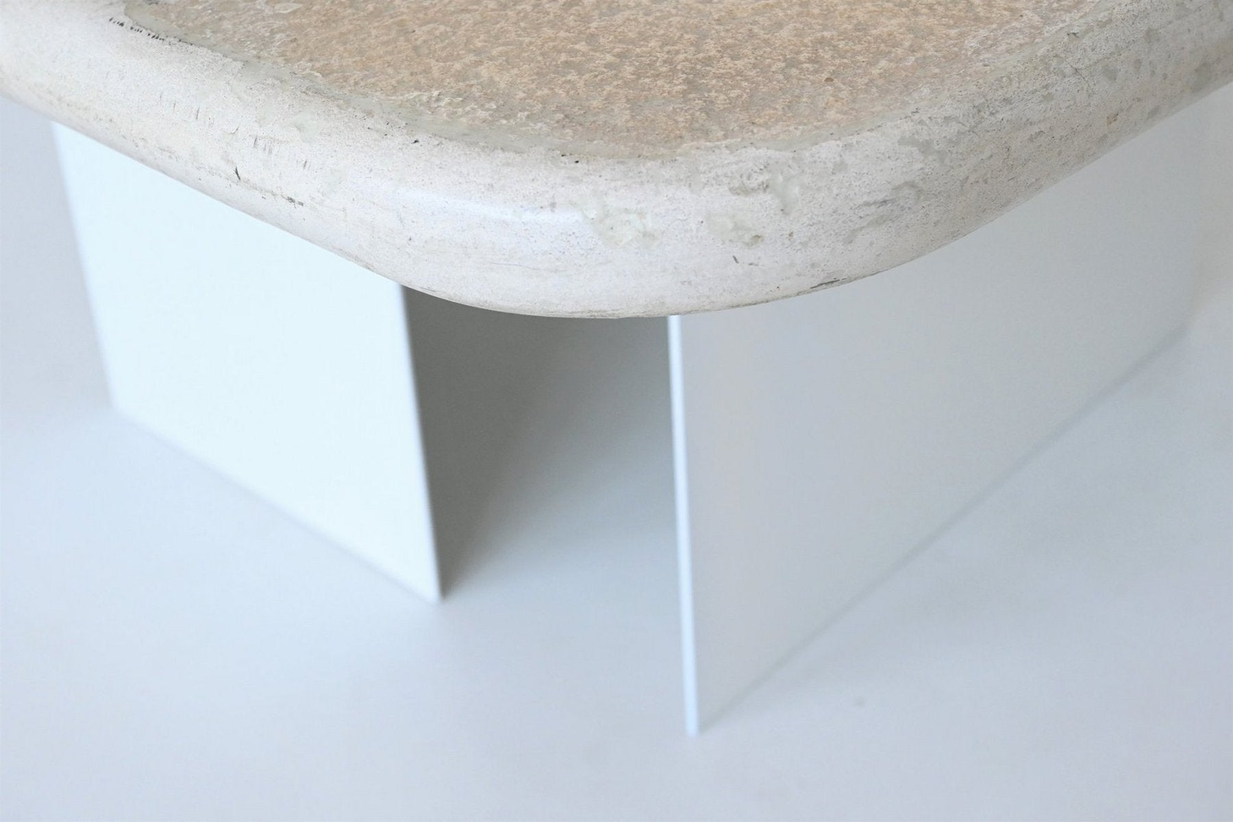 Square Shaped Coffee Table in White from Marcus Kingma, the Netherlands, 1992