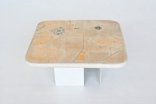 Square Shaped Coffee Table in White from Marcus Kingma, the Netherlands, 1992