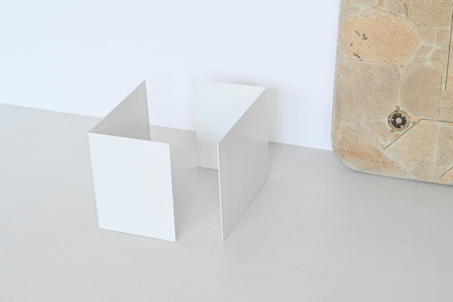 Square Shaped Coffee Table in White from Marcus Kingma, the Netherlands, 1992