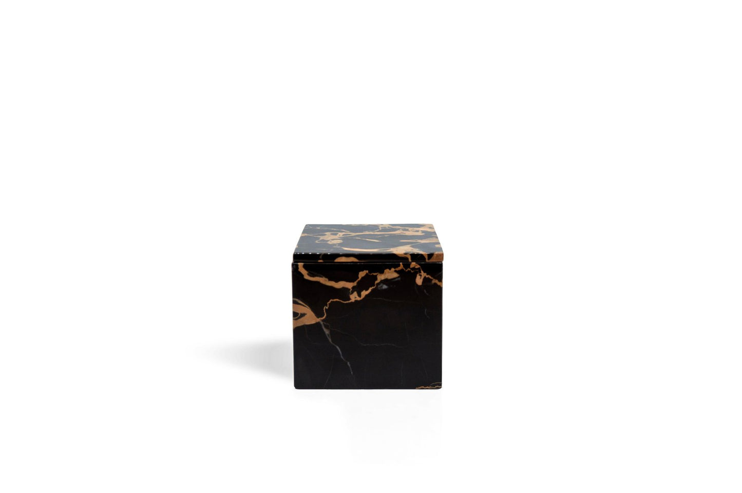 Square Soap Dispenser in Portoro Marble