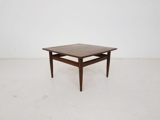 Square Teak Coffee Table, 1960s-ZO-580184