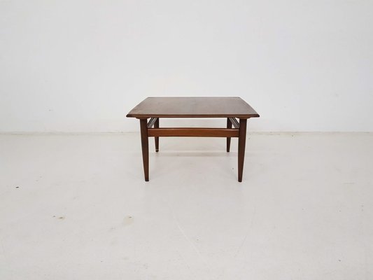 Square Teak Coffee Table, 1960s-ZO-580184