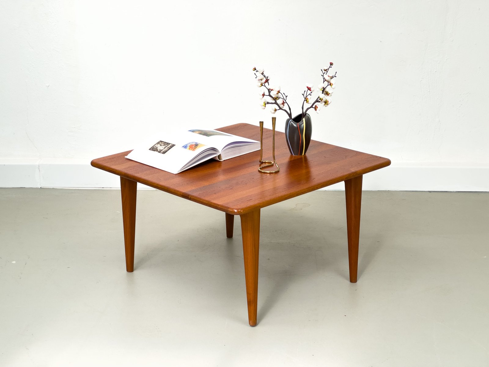 Square Teak Coffee Table from Mikael Laursen, 1960s