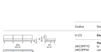 Centrale L 264 cm