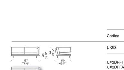 Terminale dx L 197 cm