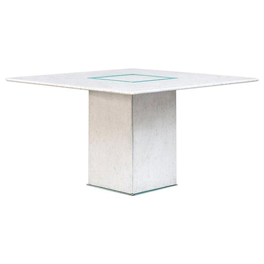 Squared Dining Marble Table by Gianfranco Frattini, 1985