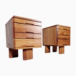 SR40 Cabinets in Elm attributed to Pierre Chapo, France, Set of 2-UJI-1750684