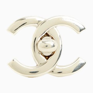 SS1996 CC Large Silver CC Turnlock Brooch by Chanel-NPN-2019998