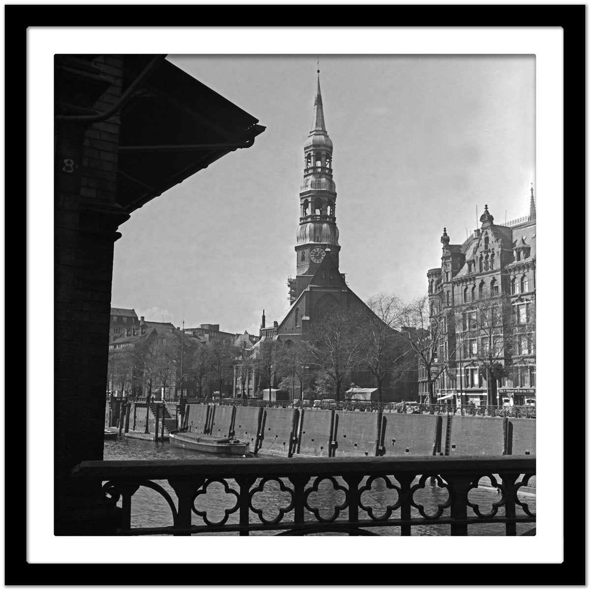 St. Catherine's Church at Hamburg, Germany 1938, Printed 2021