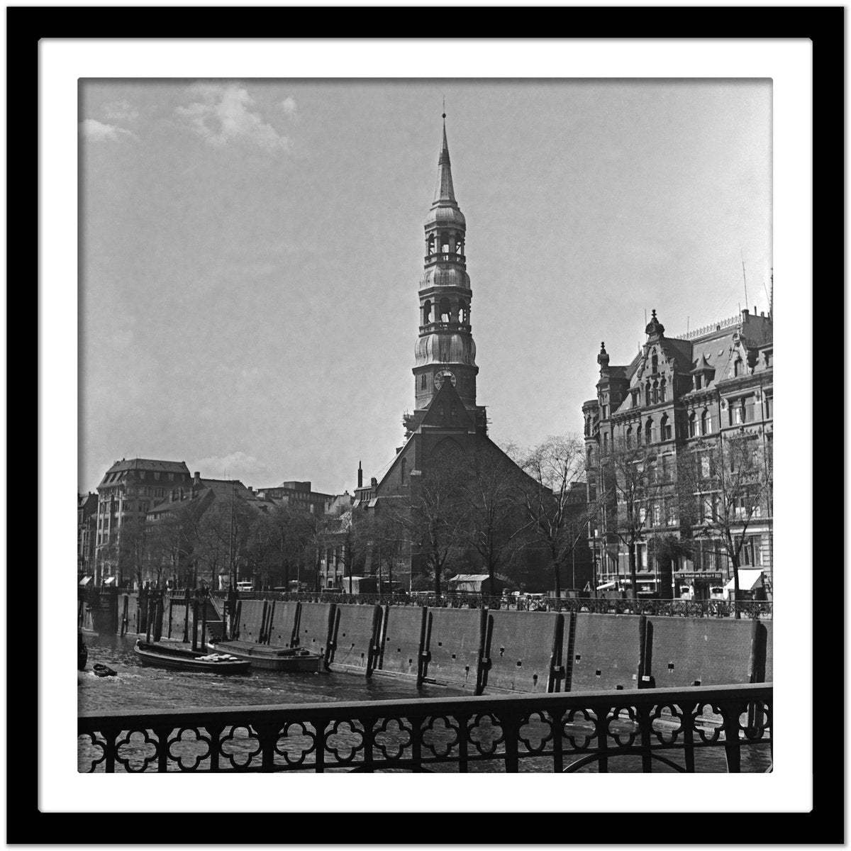 St. Catherine's Church at Hamburg, Germany 1938, Printed 2021