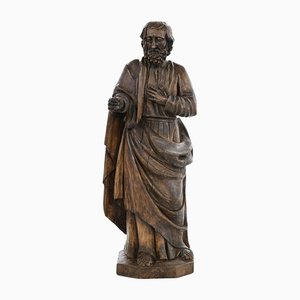 St. Joseph, 17th Century, Wooden Sculpture-NQ-1135407