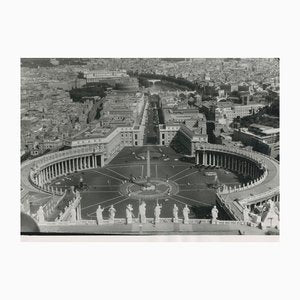 St. Peters Square Rome, Italy, 1950s, Black & White Photograph-DYV-1236159