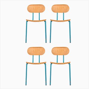 Stackable Chairs, 1970s, Set of 4-NZV-1723680