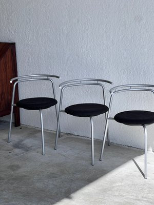 Stackable Chairs in Wood and Iron by Ross Littell, Set of 4-GTS-1397553