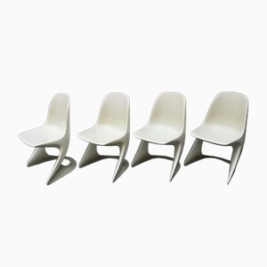 Stackable Plastic Chairs by Alexander Begge for Casala, 1974, Set of 4-HOI-778935