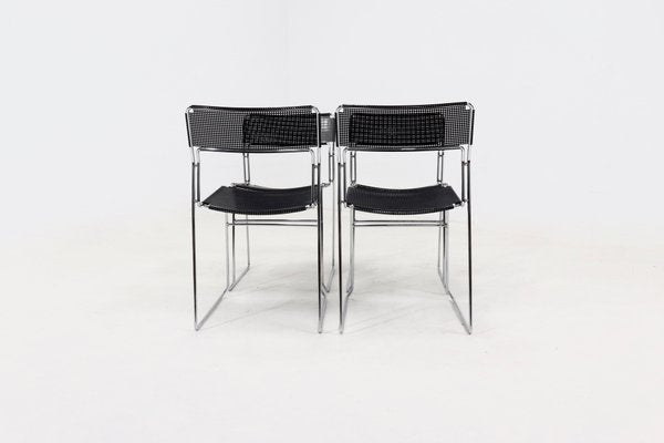 Stackable Sultana Dining Chairs by Arrben, Italy, 1980s, Set of 4-VV-2019766