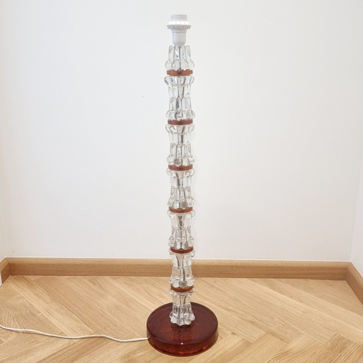 Stacked Crystal Floor Lamp by Carl Fagerlund for Orrefors, 1960s